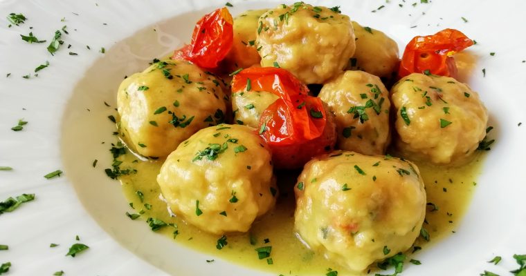 Albóndigas de calamares y gambas